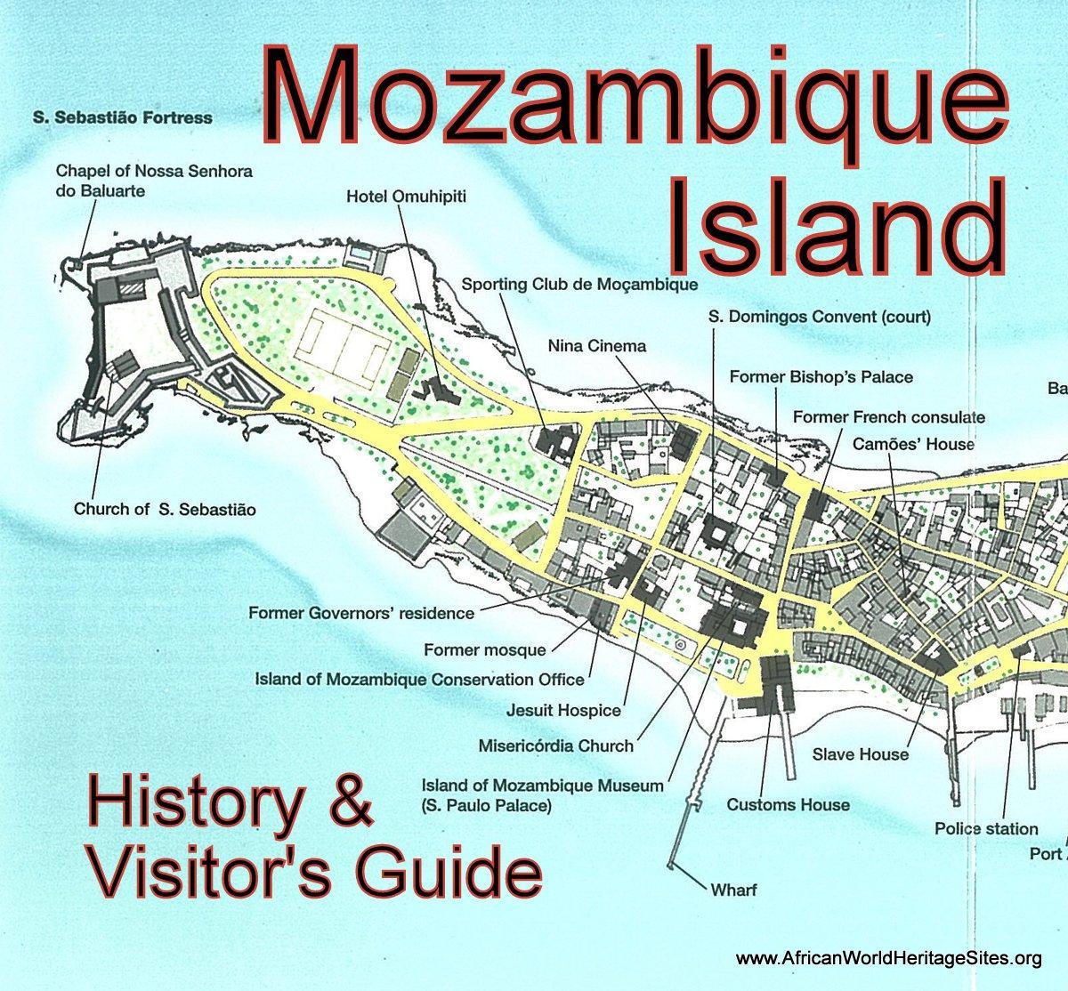 mapa Mozambik ostrvo